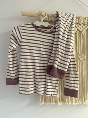 Little Earthling: Striped Long Sleeve Pajama Set